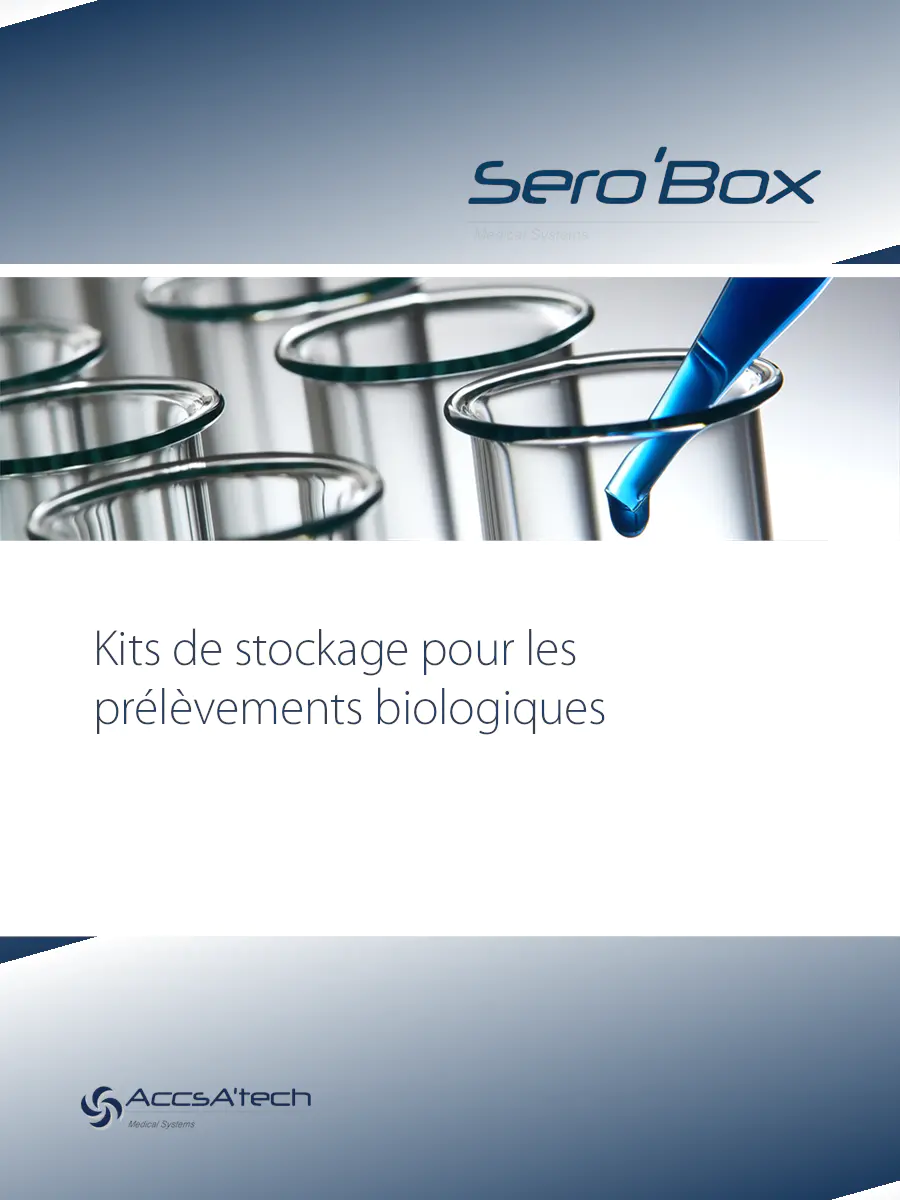 Image du document pdf : brochure des kits de stockage sero’box® pour prélèvements biologiques  