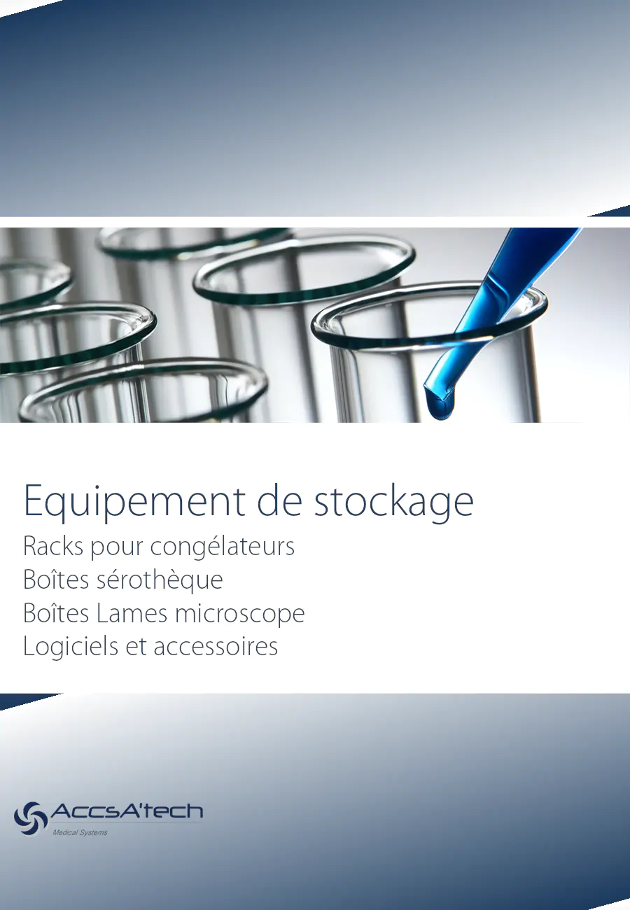 Image du document pdf : brochure sur les équipements de stockage pour congélateurs et cryogénie  